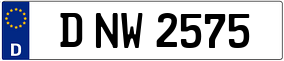 Trailer License Plate